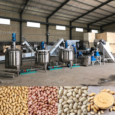 Linea di produzione di burro di arachidi Macchina di triturazione della pasta di noci macinata con facile funzionamento