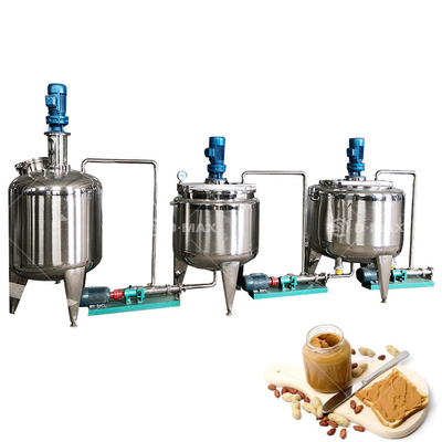 Linea di produzione completa di burro di arachidi con multifunzionale Colloid Mill e confezionatore