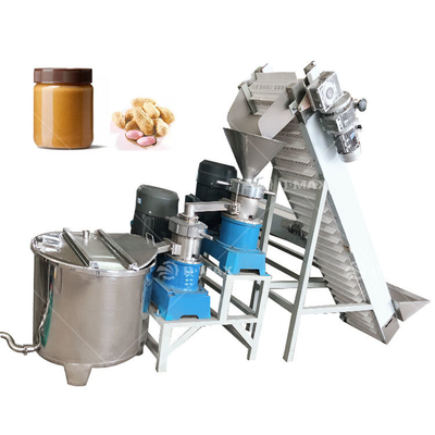 Linea di produzione completa di burro di arachidi con multifunzionale Colloid Mill e confezionatore