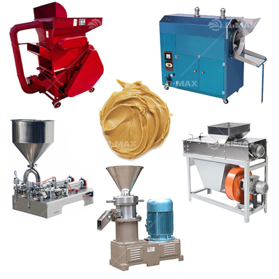 Linea di produzione completa di burro di arachidi con multifunzionale Colloid Mill e confezionatore