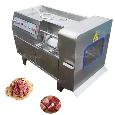 Macchina di taglio di cubo di carne a spessore regolabile per pesce surgelato e petto di pollo