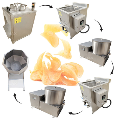 Macchina elettrica per la produzione di patatine 3 HP per la linea di processo semiautomatica su piccola scala