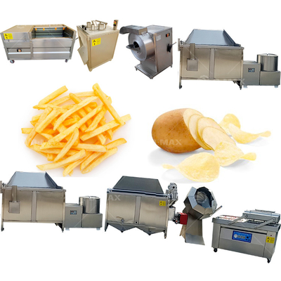 Macchina elettrica per la produzione di patatine 3 HP per la linea di processo semiautomatica su piccola scala
