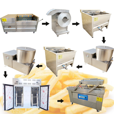 Linea di produzione semiautomatica di patatine fritte surgelate per la produzione di patatine fritte