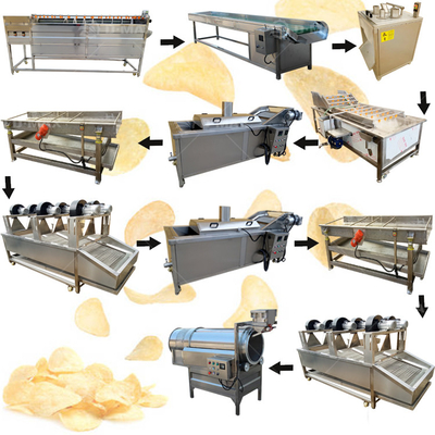 Macchine per l'industria della lavorazione delle patate fritte Funzione Macchina di produzione completamente automatica