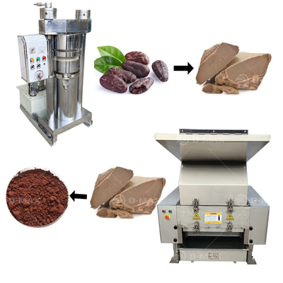 0.75kw Macchina di lavorazione dei chicchi di cacao per la produzione di cioccolato liquido e polvere di cacao