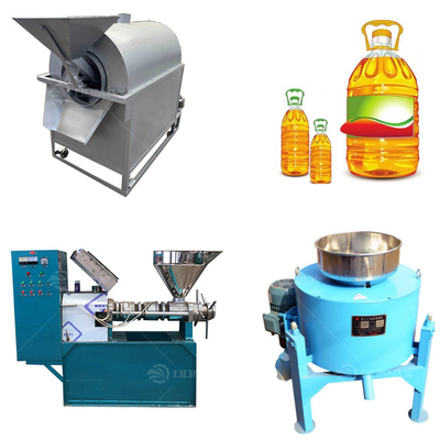 Linea di produzione di olio alimentare di soia di girasole di olio di soia Linea di produzione di presse per tensione 380V