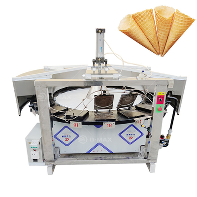 300 pcs/h Capacità elettrica/gas Crispy Biscuit Roll Maker per deliziosi biscotti a wafer