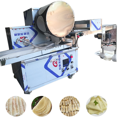 Chapati Popiah Skin Spring Roll Skin Dosa Injera Making Machine Spedizione dell'aria di mare
