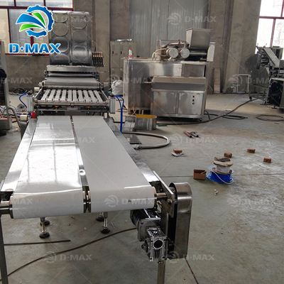 Voltaggio automatico 380v Pancake Chapati Spring Roll Wrapper Egg Roll Skin Maker Machine