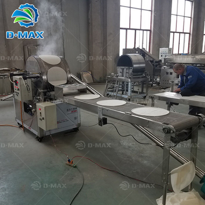 Voltaggio automatico 380v Pancake Chapati Spring Roll Wrapper Egg Roll Skin Maker Machine