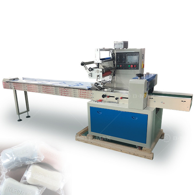 Macchina confezionatrice a flusso di cioccolato per rivestimento di dadi con tenuta a 3/4 lati per barretta nutrizionale di design