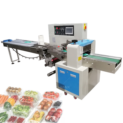Macchina confezionatrice a flusso di cioccolato per rivestimento di dadi con tenuta a 3/4 lati per barretta nutrizionale di design