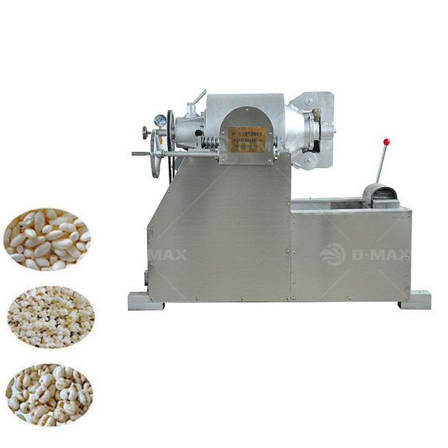 0.75kw Granel Bean Peanut Rice Puff Machine per la linea di produzione di cereali di grano di mais gonfiato