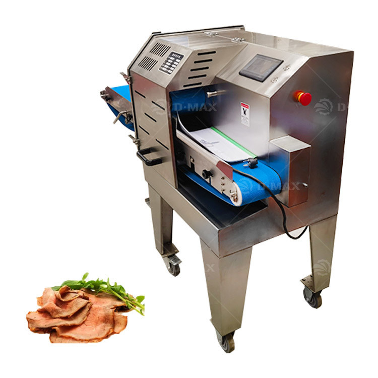 Conveyor belt Macchina per tagliare carne adatta per carne bovina cotta, carne di maiale, pollo, petto di anatra