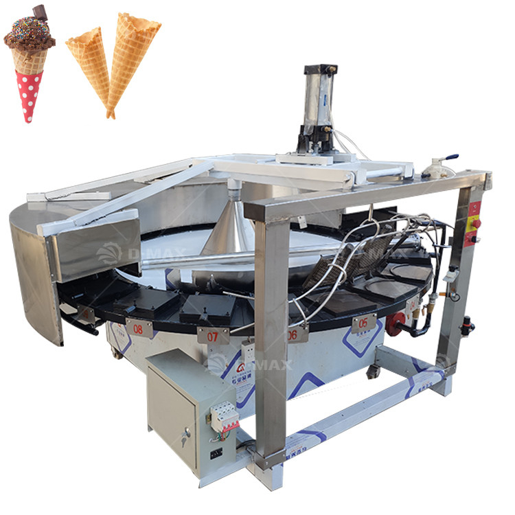 Uovo Waffle Roll Wafer Ice Cream Cone Machine con farina di frumento materia prima