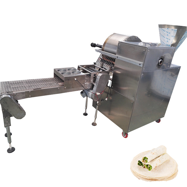 Voltaggio automatico 380v Pancake Chapati Spring Roll Wrapper Egg Roll Skin Maker Machine